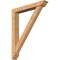 Ekena Millwork Traditional Traditional Smooth Bracket w/ Offset Brace, Western Red Cedar, 5 1/2"W x 36"D x 44"H BKT0604X36X44TRA01SWR - alternate 1